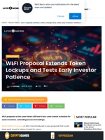 WLFI Extends Token Lockups for Early Investors