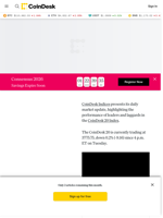 CoinDesk 20 Performance Update: Internet Computer (ICP) Drops 3.5% as Index Declines