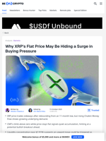 Is XRP’s Flat Price Hiding a Bullish Breakout Ahead?