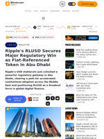 Ripple's RLUSD Secures Major Regulatory Win as Fiat-Referenced Token in Abu Dhabi – Regulation Bitcoin News
