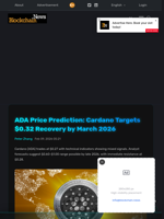 ADA Price Prediction: Cardano Targets $0.32 Recovery by March 2026 - Blockchain.News