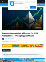 Ethereum Accumulation Addresses Pin $2.9K Realized Price – Strong Support Ahead? | Bitcoinist.com