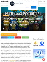 This Cat's Out of the Bag: 7 Best 100x Cryptos Now Include a Trolling Masterplan | Live Bitcoin News