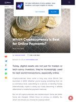 Which Cryptocurrency Is Best for Online Payments? 
