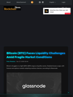 Bitcoin (BTC) Faces Liquidity Challenges Amid Fragile Market Conditions - Blockchain.News