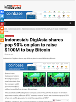 Indonesia’s DigiAsia shares pop 90% on plan to raise $100M to buy Bitcoin - The Crypto News Wire