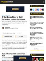 Arthur Hayes Plans to Build Derivatives Around AI Compute