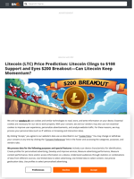 Litecoin (LTC) Price Prediction: Litecoin Clings to $108 Support and Eyes $200 Breakout—Can Litecoin Keep Momentum? - Brave New Coin
