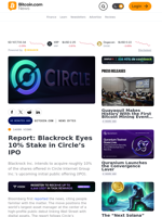 Report: Blackrock Eyes 10% Stake in Circle’s IPO – News Bytes Bitcoin News