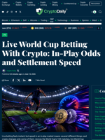 Live World Cup Betting With Crypto: In-Play Odds and Settlement Speed - Crypto Daily