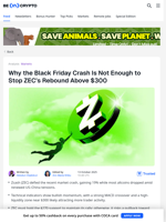 Why ZEC Price Could Break Above $300 Soon