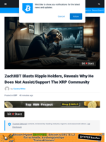 ZachXBT Blasts Ripple Holders, Reveals Why He Does Not Assist/Support The XRP Community | Bitcoinist.com