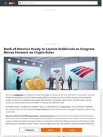 Bank of America Ready to Launch Stablecoin as Congress Moves Forward on Crypto Rules - Brave New Coin