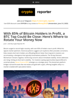 With 85% of Bitcoin Holders in Profit, a BTC Top Could Be Close: Here’s Where to Rotate Your Money Now