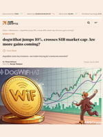 dogwifhat jumps 10%, crosses $1B market cap: Are more gains coming? - AMBCrypto