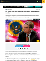 SEC crypto task force to release first report 'in the next few months'