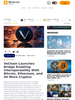 VeChain Launches Bridge Enabling Interoperability With Bitcoin, Ethereum, and 40 More Cryptos – News Bytes Bitcoin News