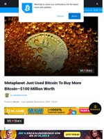 Metaplanet Just Used Bitcoin To Buy More Bitcoin—$100 Million Worth