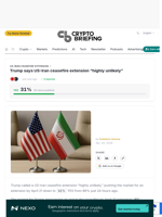 Trump says US-Iran ceasefire extension 