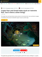 Bitcoin Holds $67K As Fear Index Stays In Extreme Zone