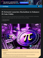 Pi Network Launches Hackathon to Enhance Pi Coin Utility
