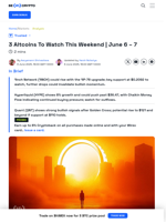 3 Altcoins To Watch This Weekend | June 6 - 7