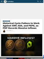 Historical Cycle Pattern to Work Against XRP, ADA, and PEPE, as PDP Records Massive Inflows