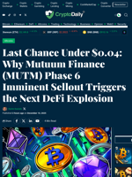 Last Chance Under $0.04: Why Mutuum Finance (MUTM) Phase 6 Imminent Sellout Triggers the Next DeFi Explosion - Crypto Daily