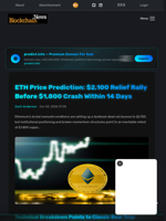 ETH Price Prediction: $2,100 Relief Rally Before $1,800 Crash Within 14 Days - Blockchain.News
