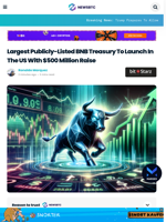 Largest Publicly-Listed BNB Treasury To Launch In The US With $500 Million Raise