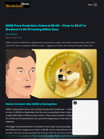 DOGE Price Prediction: Coiled at $0.08 — Flush to $0.07 or Breakout to $0.10 Coming Within Days - Blockchain.News