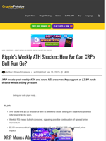 Ripple’s Weekly ATH Shocker: How Far Can XRP’s Bull Run Go?