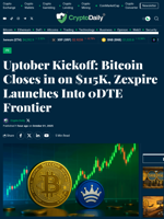 Uptober Kickoff: Bitcoin Closes in on $115K, Zexpire Launches Into 0DTE Frontier - Crypto Daily