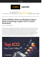 Most Promising Crypto ICOs in 2025: BlockDAG, Unstaked, Web3 ai, & More