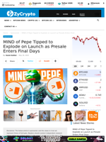 MIND of Pepe Tipped to Explode on Launch as Presale Enters Final Days