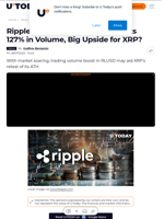 Ripple's RLUSD Stablecoin Rockets 127% in Volume, Big Upside for XRP?