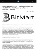 BitMart Research—U.S. Congress Advances the CLARITY Act: DeFi Poised for a Wave of Regulatory Adoption - Visionary Financial