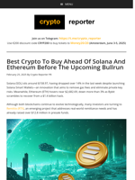 Best Crypto To Buy Ahead Of Solana And Ethereum Before The Upcoming Bullrun
