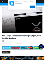 XRP Ledger Transactions Are Surging Again, Here Are The Numbers | Bitcoinist.com