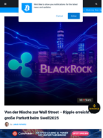 Von der Nische zur Wall Street – Ripple erreicht das große Parkett beim Swell2025 | Bitcoinist.com