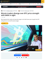 Bitcoin Teases 'First Steps' To Rebound as $65,000 Holds