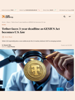 Tether faces 3-year deadline as GENIUS Act becomes U.S. law - AMBCrypto