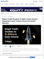 Bitget TradFi Doubles to $4B in Daily Volume
