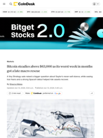 BTC, ETH, SOL price news: Bitcoin’s worst week in months got a late macro rescue