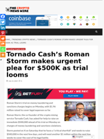 Tornado Cash’s Roman Storm makes urgent plea for $500K as trial looms - The Crypto News Wire