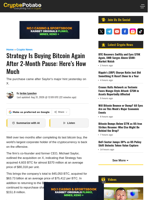 Strategy Is Buying Bitcoin Again After 2-Month Pause: Here’s How Much