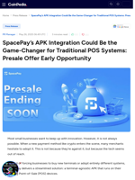 SpacePay's APK Integration Could Be the Game-Changer for Traditional POS Systems: Presale Offer Early Opportunity