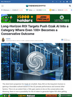 Long-Horizon ROI Targets Push Ozak AI Into a Category Where Even 100× Becomes a Conservative Outcome