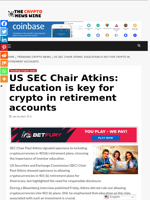 US SEC Chair Atkins: Education is key for crypto in retirement accounts - The Crypto News Wire