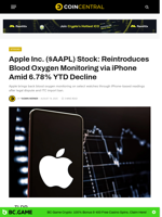 Apple Inc. ($AAPL) Stock: Reintroduces Blood Oxygen Monitoring via iPhone Amid 6.78% YTD Decline
